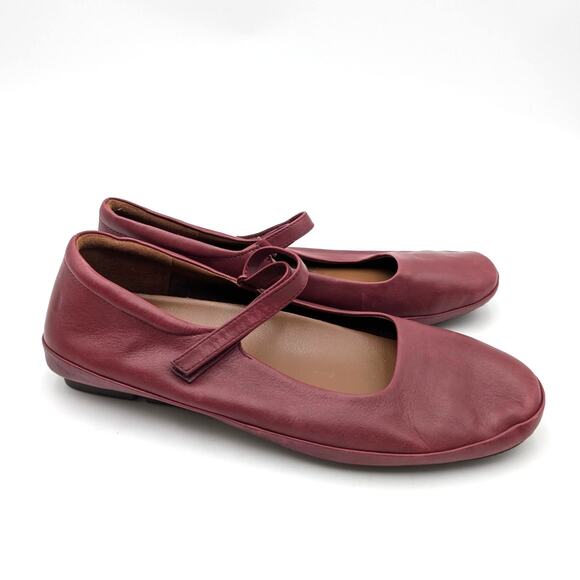 Naturalizer Behold Mary Jane Flat Women's Cranberry Size US9.5M EU40.5 - Picture 3 of 12